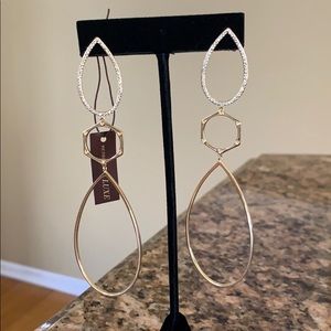 Henri Bendel Gold Chandelier Earrings